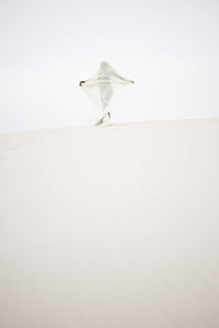 mystical, portrait, sand, dune, solitude, character, woman