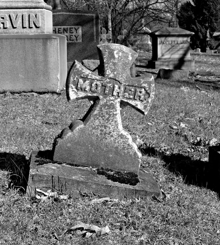 mother, headstone, graveyard, gravestone, cemetery, dead, death