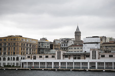 Istanbul, Galata, landskapet, tårnet, dato, byen, Tyrkia