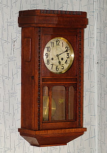 reloj de pared, antiguo, madera, reloj frisio oriental, cara de reloj, valiosa, Pendule