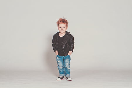bayi, Perfecto, batu, punk, jaket kulit, Anak laki-laki, model
