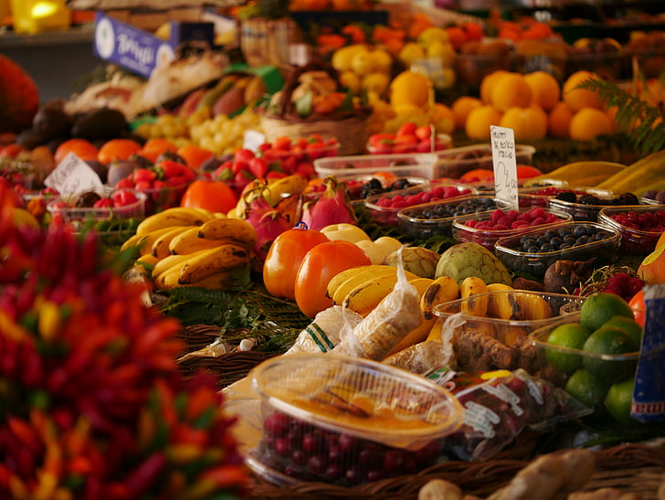 mercat, fruita, vermell, aliments, Sa, cítrics, suc