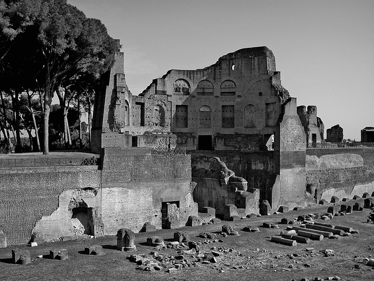 Róma, ősi, épület, ROM, régi idők, történelmileg, építészet