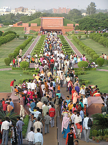 Inde, Delhi, Bahai temple, temple du Lotus, New delhi, monument, courses hippiques piste
