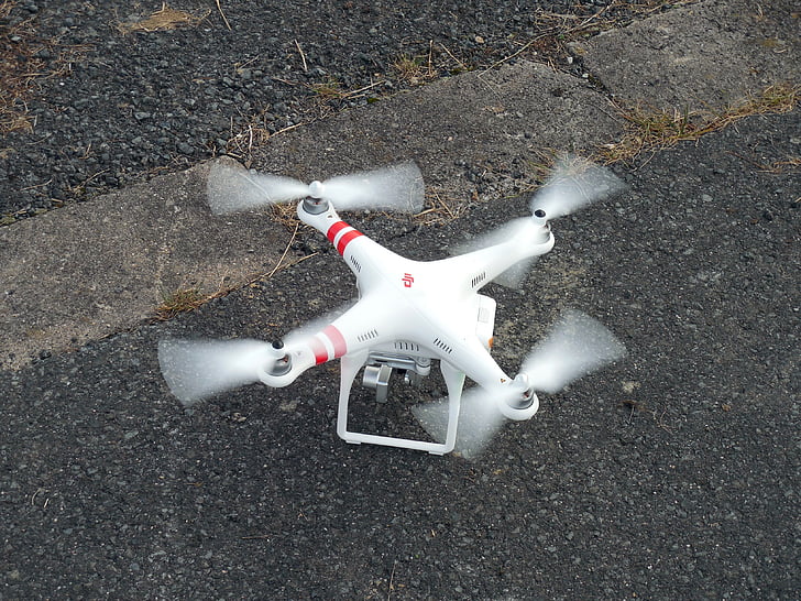 cuadrotor, quadrocopter, hélice, modelo, rotores, Drone, volar