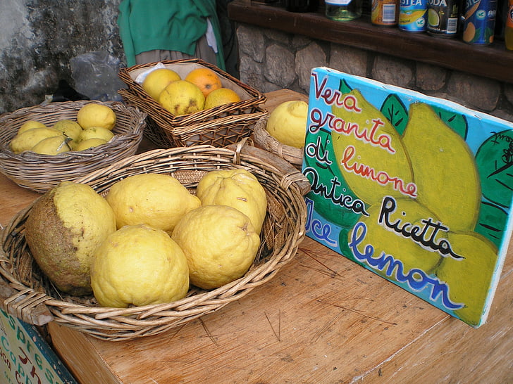 lemons, island, mediterranean
