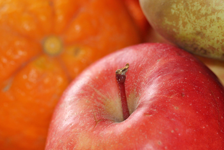 ябълка, плодове, плодове, вкусни, червен, здрави, храна