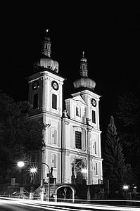 Igreja, Católica, à noite