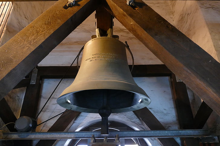 bell, church, sound, tower, bronze bell, religion, according to