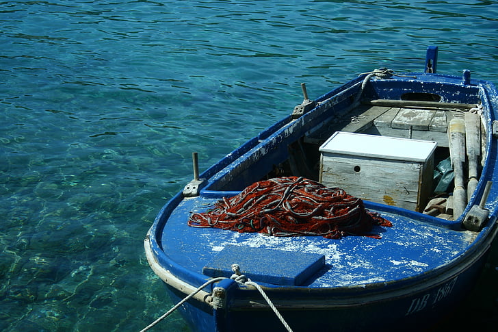 barco, mar, Costa, Mediterráneo, azul, náuticos, agua
