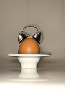 vajíčko, Budík, vzbudit, snídaně, hodiny, kresba, hodinky