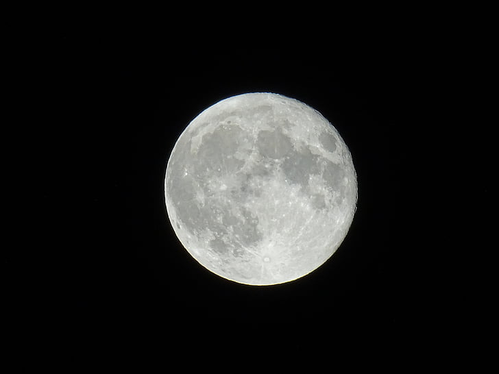 Lluna, nit, l'astronomia, fotografia de nit, cel de nit, llum de lluna, Lluna plena
