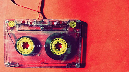 musik, kassettband, kassett, retro, ljud, tejp, Vintage