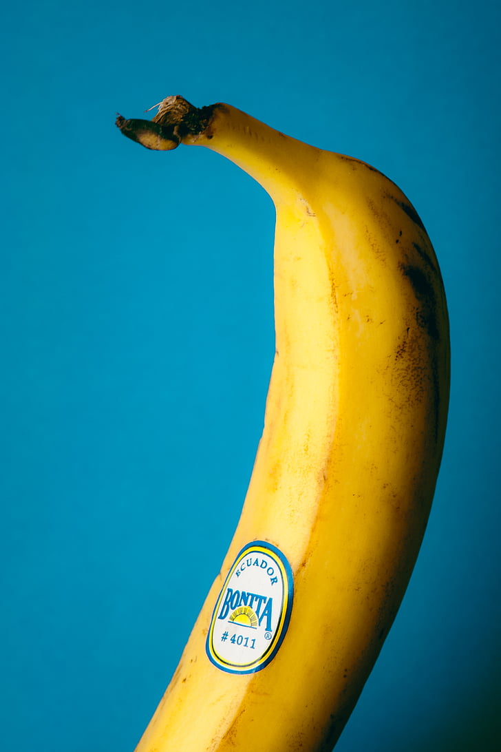 bananų, vaisių, sveikas, maisto, šviežumo, geltona, sveikai maitintis
