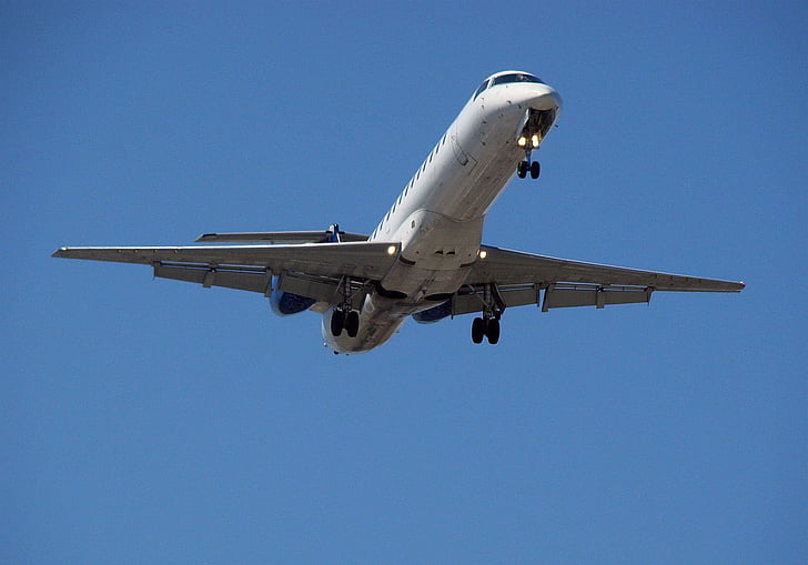 αεροπλάνο, αεροπλάνο, Αεροδρόμιο, προσγείωση, ταξίδια, αεροσκάφη, Jet
