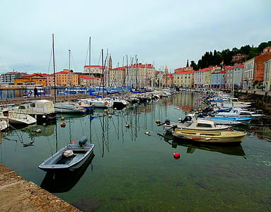 sea, port, boats, yacht, summer holiday, croatia, cutter