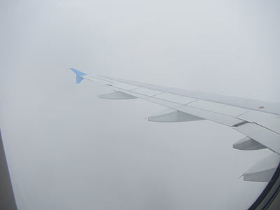 vol, avió, aeronaus, pilot, núvols, cel