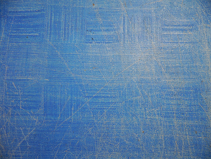 värvitud, sinine, kriimustused, taustaks, seina, tekstuur, pind