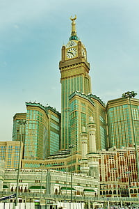 Wieża zegarowa, Mekka, budynki, Wieża, zegar, Architektura, historyczne