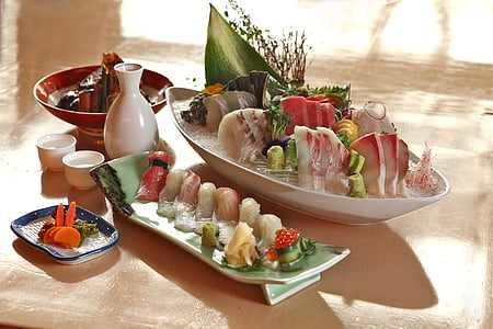 Japans, voedsel, Sushi, gastronomische, maaltijd, versheid, voorgerecht
