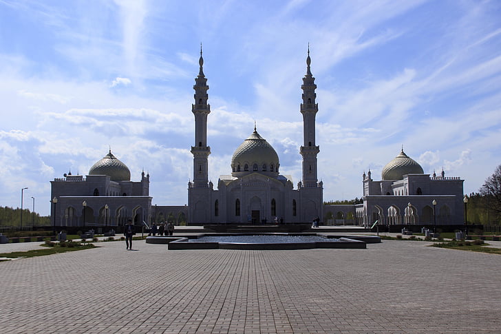 mecset, iszlám, vallás, fehér mosque, bolgárok, Sky, kupola