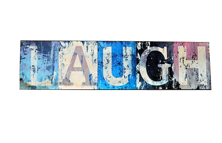 laugh sign, expression, text, background, isolated, emotion, laughing