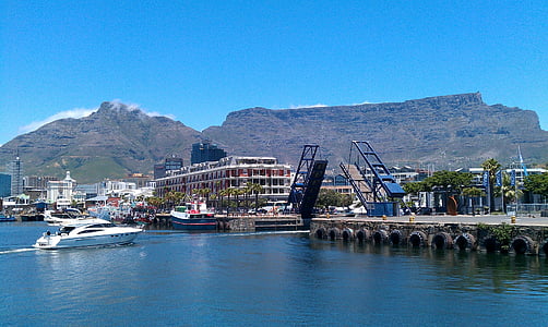 Lõuna-Aafrika, Kaplinn, Waterfront, tabeli mountain, Travel, Aafrika, vee