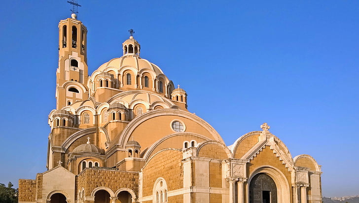 Libanon, Jounieh, Cathedral, kostol, Pavol