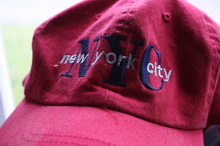 ニューヨーク, ny, ニューヨーク, ニューヨーク市, 市, キャップ, 赤