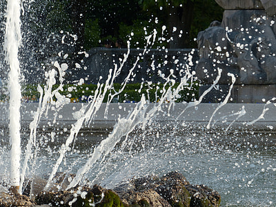 vesi, pistää, suihkulähde, Mirabellin puutarhat, Salzburg, helmillä, veden ominaisuus