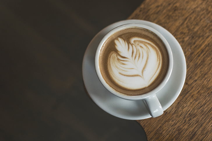 kopi, latte, seni, espresso, kedai kopi, caffelatte, Piala
