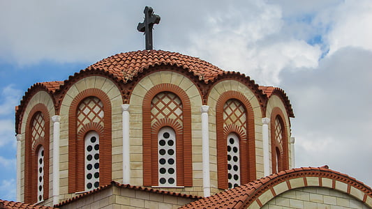 Cyprus, Nicosia, kerk, orthodoxe, Ayios mamas, koepel, het platform