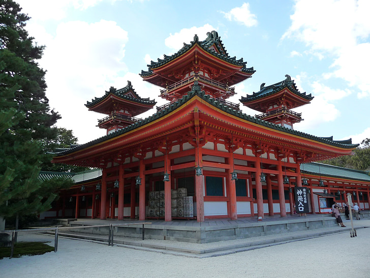 Heian jingu shrine, altare, Kyoto