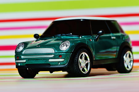Mini cooper, Automatycznie, modelu, pojazd, Mini, zielony