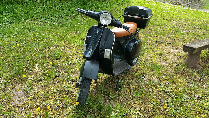 Vespa, rouleau, Italie, moto, moteur scooter, en voiture, cyclomoteur