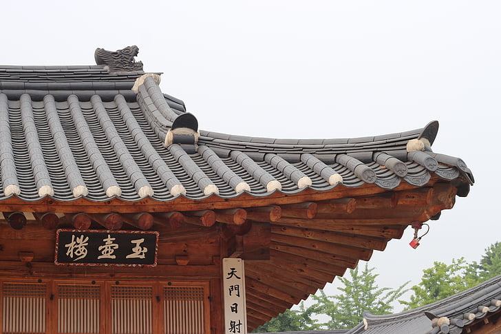 mattonelle di tetto, palazzi, Coreano, costruzione, Palazzo, Città Proibita, modello