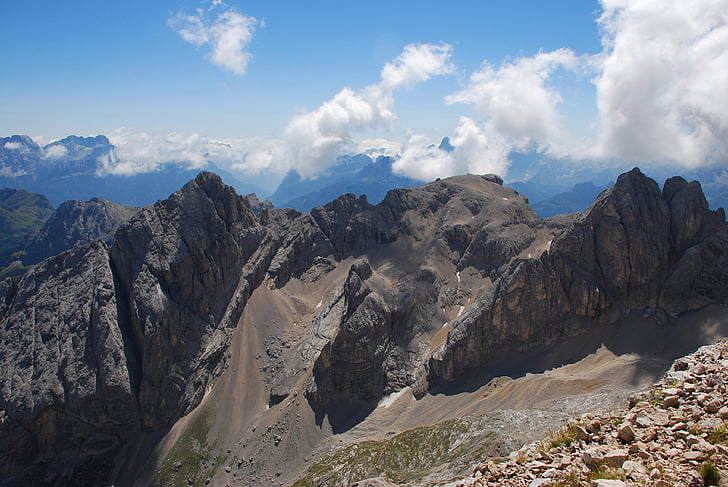 montanhas, as Dolomitas, Itália