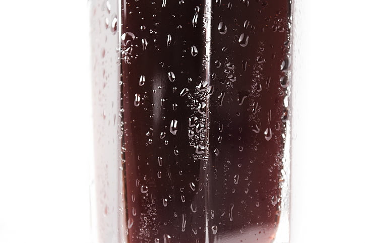 refrescos, beguda, Coca-cola, l'aigua, refresc, fresc, gotes