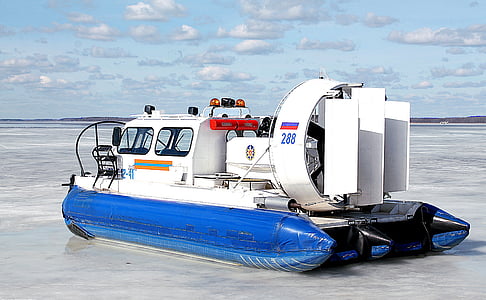 el aerodeslizador, AVP, hardware-airbag, barco volador, invierno, hielo, medios de transporte