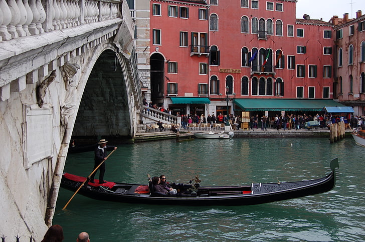 Βενετία, Ριάλτο, Ιταλία, κανάλι, Ευρώπη, γέφυρα, Βενέτσια