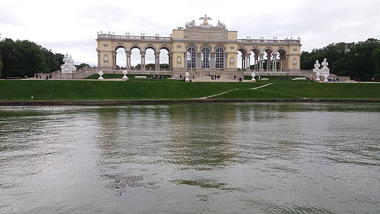 Schönbrunn, Palace, leverer, Park, hager, reise, trær