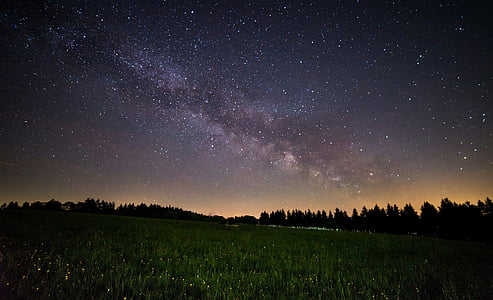 Mliječni put, noć, zvijezda, nebo, noćno nebo, zvjezdano nebo, prostor