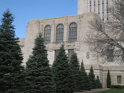 Lincoln, Nebraska, Capitol, budynek, Miasto, Architektura, Wieża