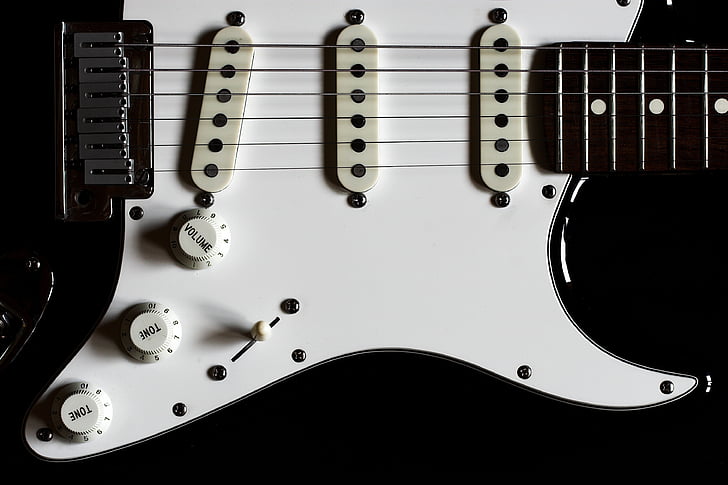 Fender, gitaar, muziek, muziekinstrument, volledige frame, Close-up, kunst cultuur en entertainment