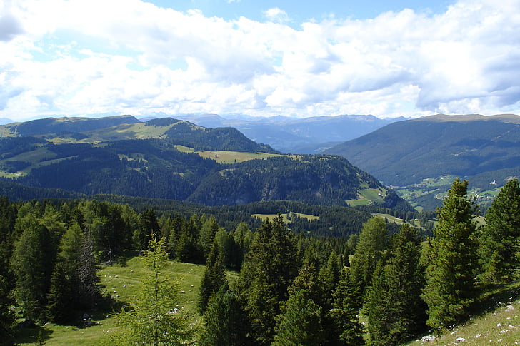 Val gardena, Jižní Tyrolsko, Alpy, Dolomity