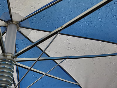 чадър, капка вода, спици, вода, капково, дъжд, прозрачен