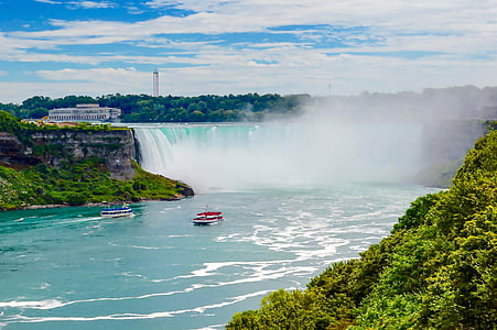 Niagara, Niagarafallene, Canada, foss, vann, natur, faller