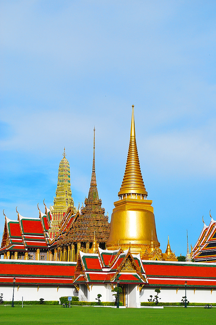 measure, temple of the emerald buddha, buddhism, architecture, pagoda, thailand, asia