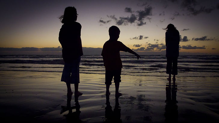 Porodica Beach-sunset-twilight-silhouette-preview