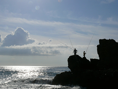 Portugal, Atlantik, Fischer, Rock, Natur